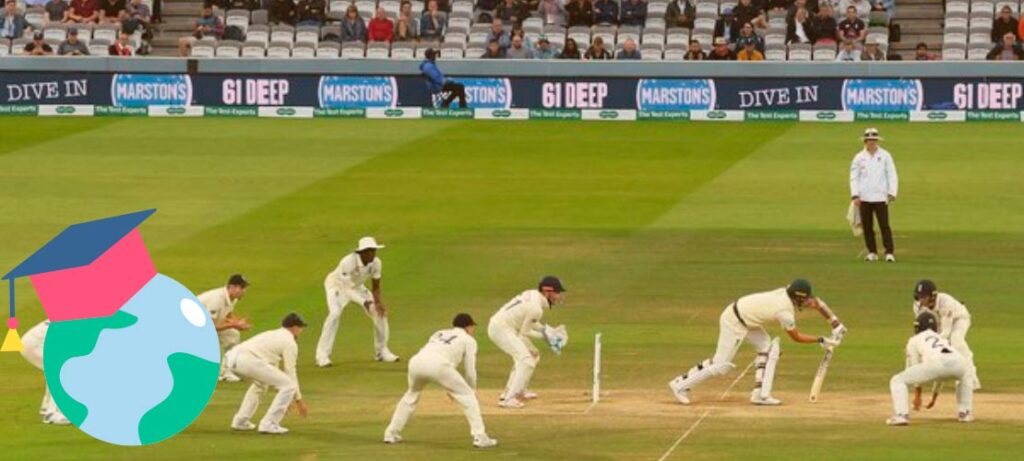 India and England are playing a cricket match