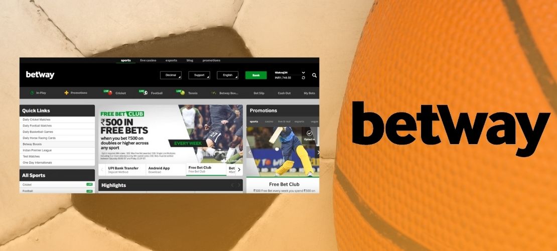 Features offered by the Betway India website