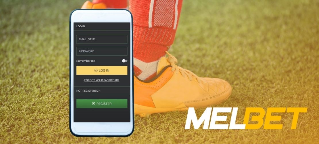 The Melbet India app requires the following steps for registration